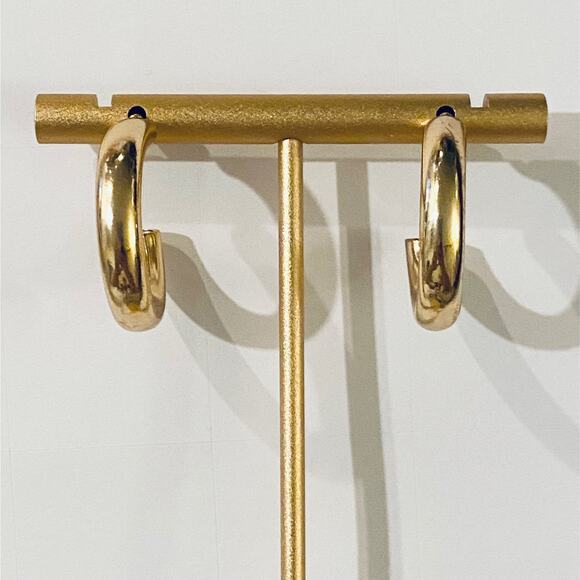 Chunky Hoop Earrings - Picture 3 of 3